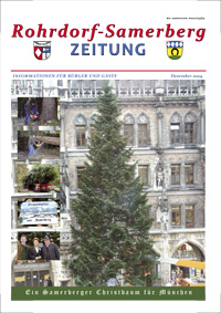 RSZ Rohrdorf-Samerberg ZEITUNG Ausgabe Dezember 2009