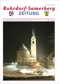 RSZ Rohrdorf-Samerberg ZEITUNG Ausgabe Januar 2009