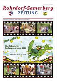 RSZ Rohrdorf-Samerberg ZEITUNG Ausgabe Juli 2009