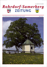 RSZ Rohrdorf-Samerberg ZEITUNG Ausgabe Juni 2009