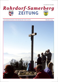 RSZ Rohrdorf-Samerberg ZEITUNG Ausgabe Oktober 2009