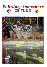 RSZ Rohrdorf-Samerberg ZEITUNG Ausgabe April 2012