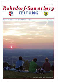 RSZ Rohrdorf-Samerberg ZEITUNG Ausgabe August 2013