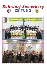 RSZ Rohrdorf-Samerberg ZEITUNG Ausgabe Februar 2013