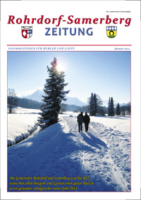 RSZ Rohrdorf-Samerberg ZEITUNG Ausgabe Januar 2013