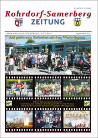RSZ Rohrdorf-Samerberg ZEITUNG Ausgabe September 2013