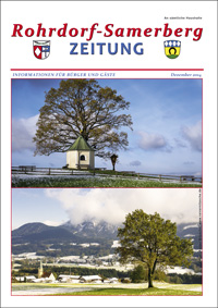RSZ Rohrdorf-Samerberg ZEITUNG Ausgabe Dezember 2014