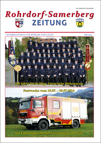 RSZ Rohrdorf-Samerberg ZEITUNG Ausgabe Juli 2014