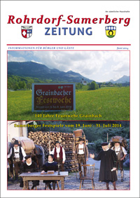 RSZ Rohrdorf-Samerberg ZEITUNG Ausgabe Juni 2014