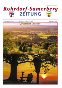 RSZ Rohrdorf-Samerberg ZEITUNG Ausgabe Oktober 2014