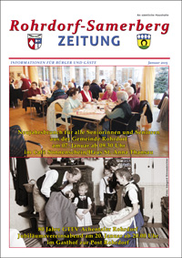 RSZ Rohrdorf-Samerberg ZEITUNG Ausgabe Januar 2015
