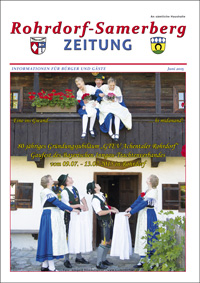 RSZ Rohrdorf-Samerberg ZEITUNG Ausgabe Juni 2015