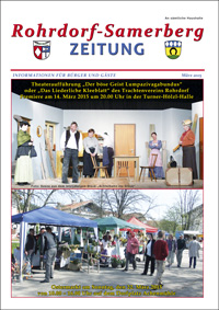 RSZ Rohrdorf-Samerberg ZEITUNG Ausgabe März 2015