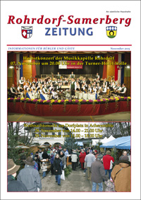 RSZ Rohrdorf-Samerberg ZEITUNG Ausgabe November 2015