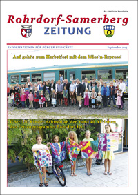 RSZ Rohrdorf-Samerberg ZEITUNG Ausgabe September 2015