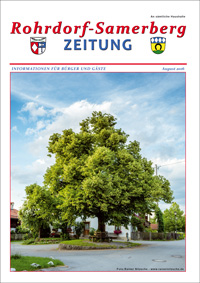RSZ Rohrdorf-Samerberg ZEITUNG Ausgabe August 2016