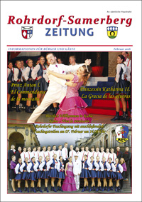 RSZ Rohrdorf-Samerberg ZEITUNG Ausgabe Februar 2016