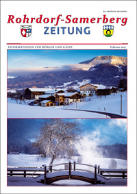 RSZ Rohrdorf-Samerberg ZEITUNG Ausgabe Februar 2017