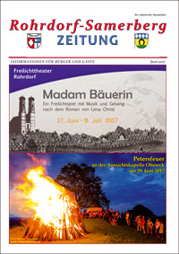 RSZ Rohrdorf-Samerberg ZEITUNG Ausgabe Juni 2017