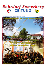RSZ Rohrdorf-Samerberg ZEITUNG Ausgabe Mai 2018