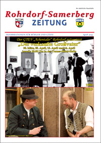 RSZ Rohrdorf-Samerberg ZEITUNG Ausgabe April 2019
