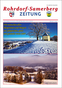 RSZ Rohrdorf-Samerberg ZEITUNG Ausgabe Januar 2019