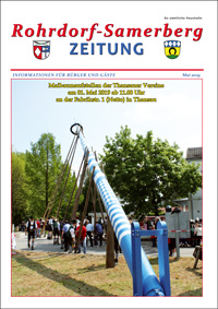 RSZ Rohrdorf-Samerberg ZEITUNG Ausgabe Mai 2019