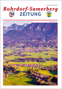 RSZ Rohrdorf-Samerberg ZEITUNG Ausgabe Oktober 2019