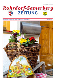 RSZ Rohrdorf-Samerberg ZEITUNG Ausgabe April 2020