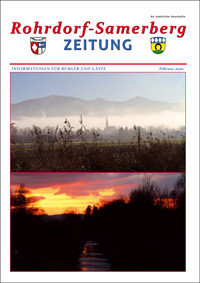 RSZ Rohrdorf-Samerberg ZEITUNG Ausgabe Februar 2020