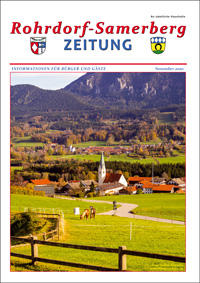RSZ Rohrdorf-Samerberg ZEITUNG Ausgabe November 2020