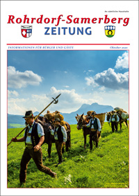 RSZ Rohrdorf-Samerberg ZEITUNG Ausgabe Oktober 2020