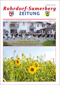 RSZ Rohrdorf-Samerberg ZEITUNG Ausgabe August 2021