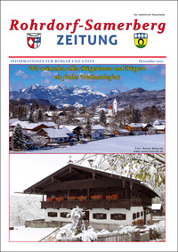 RSZ Rohrdorf-Samerberg ZEITUNG Ausgabe Dezember 2021