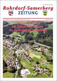 RSZ Rohrdorf-Samerberg ZEITUNG Ausgabe Februar 2021