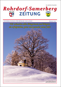 RSZ Rohrdorf-Samerberg ZEITUNG Ausgabe Januar 2021