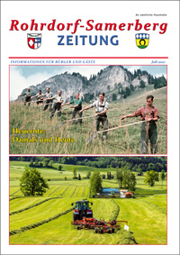 RSZ Rohrdorf-Samerberg ZEITUNG Ausgabe Juli 2021