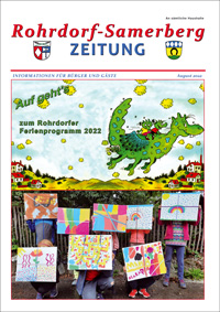 RSZ Rohrdorf-Samerberg ZEITUNG Ausgabe August 2022