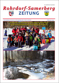 RSZ Rohrdorf-Samerberg ZEITUNG Ausgabe Februar 2022