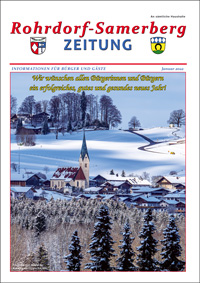 RSZ Rohrdorf-Samerberg ZEITUNG Ausgabe Januar 2022