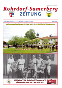RSZ Rohrdorf-Samerberg ZEITUNG Ausgabe Mai 2022