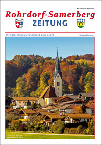 RSZ Rohrdorf-Samerberg ZEITUNG Ausgabe November 2022
